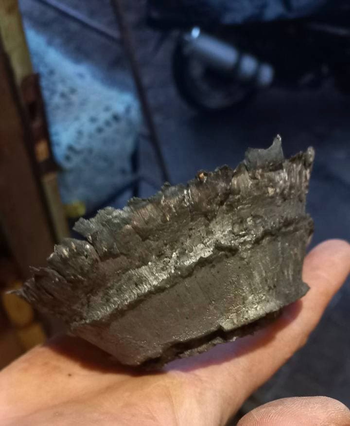 Осколок снаряда, найденный Богданом