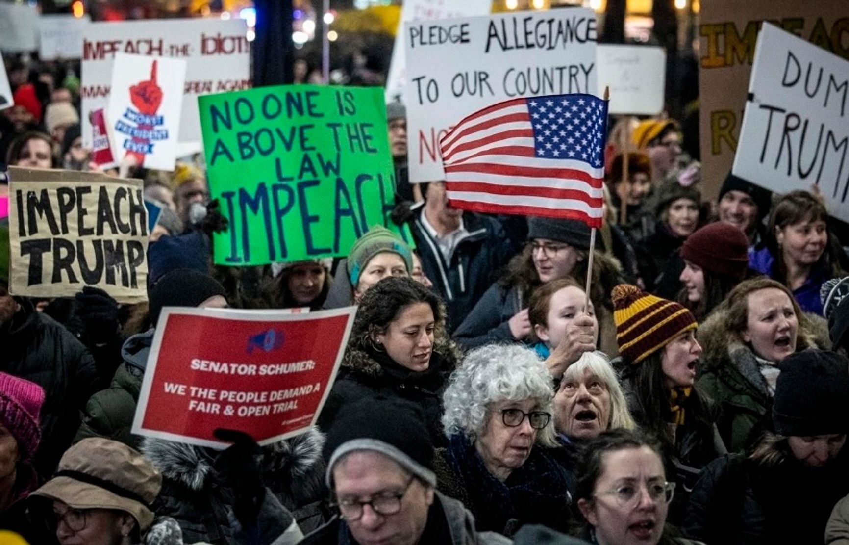 Protests calling for Trump’s impeachment during his first term