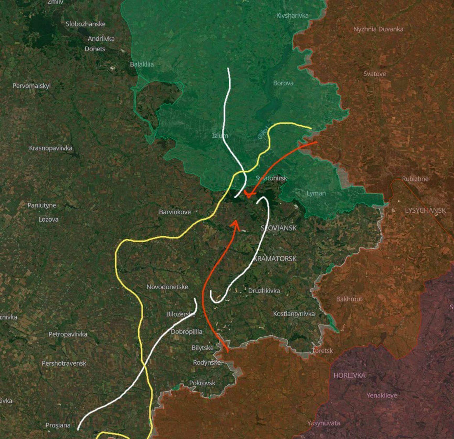 Замысел наступательной операции ВС РФ на Донбассе по версии исследователя под ником Playfra