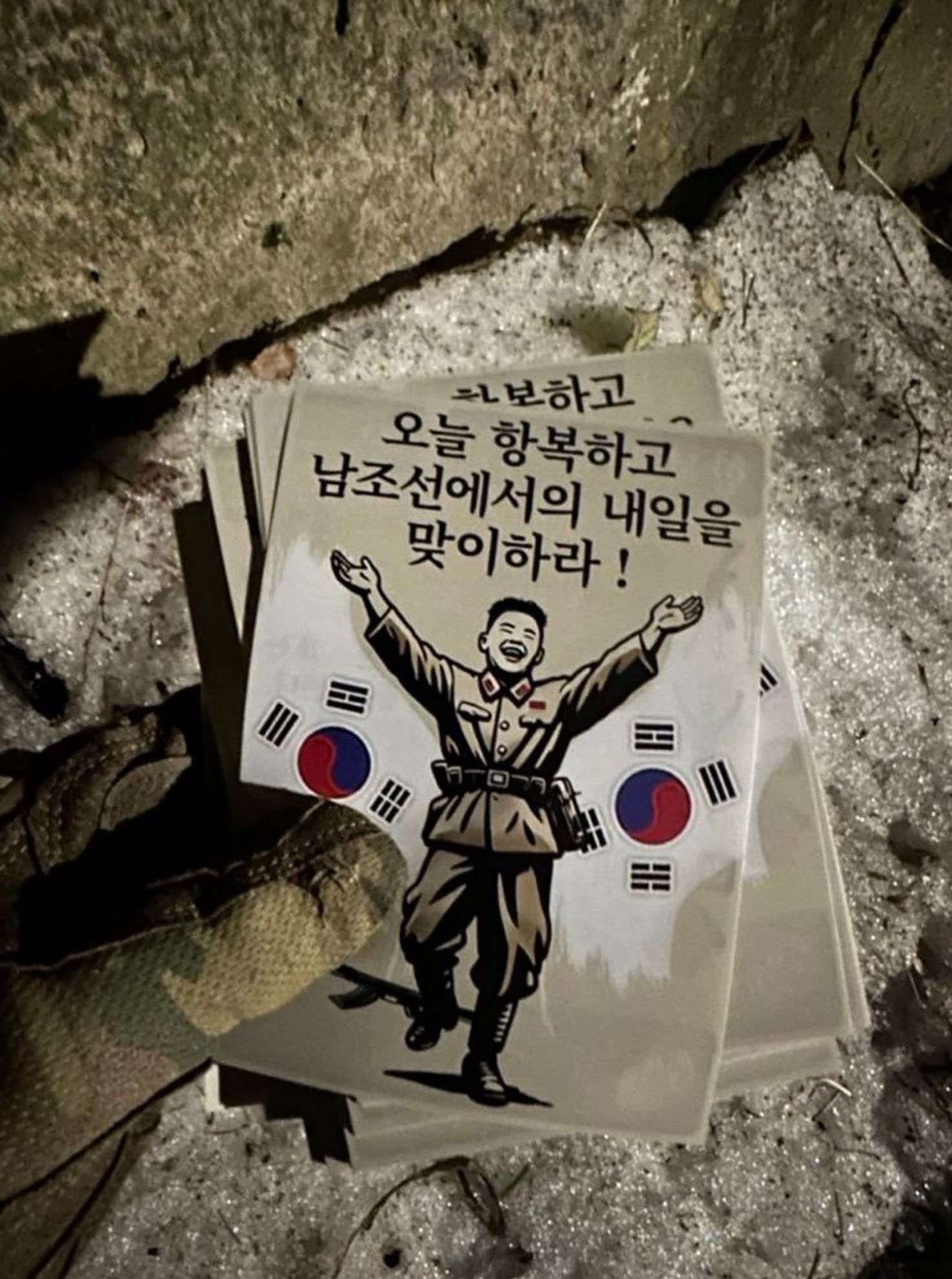 Ukrainian leaflets urge North Korean soldiers to surrender.