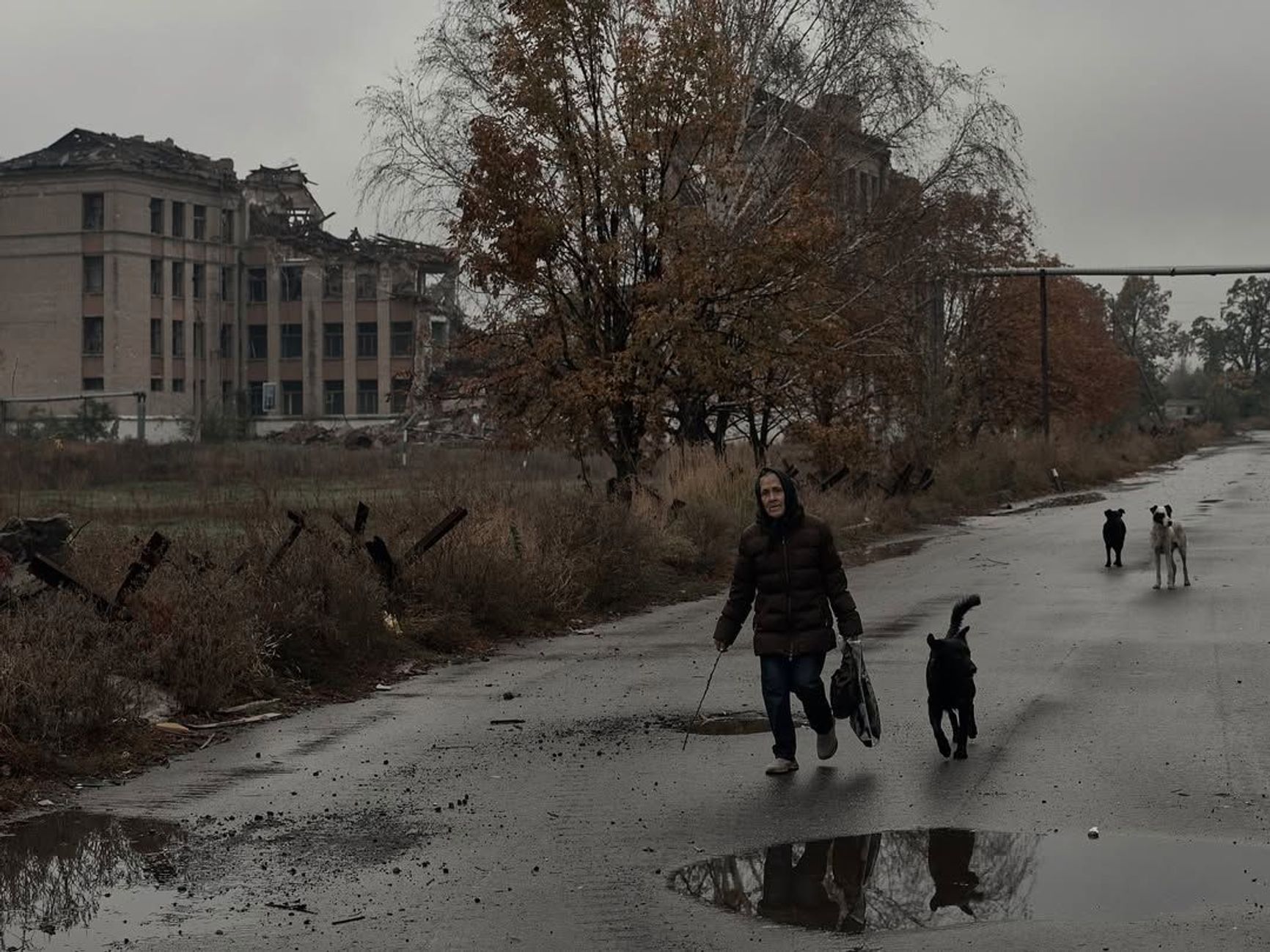 A street in Kostiantynivka.
