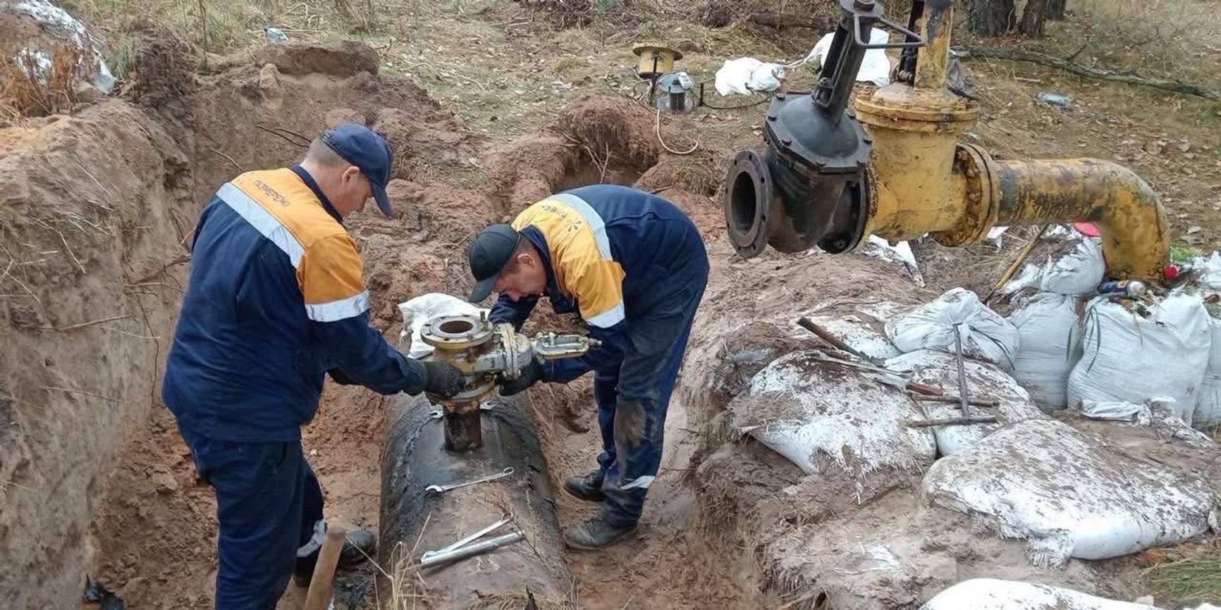 Восстановление газоснабжения в Шостке в Сумской области