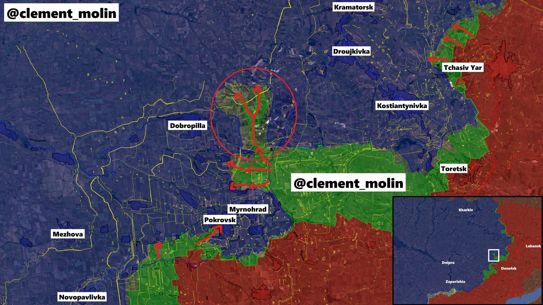Ситуация на Донбассе по версии исследователя под ником Clément Molin