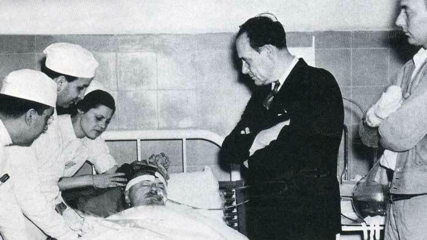Exiled communist revolutionary Leon Trotsky dies in a hospital after being fatally wounded in 1940 in Mexico City by Stalinist agent Ramón Mercader.