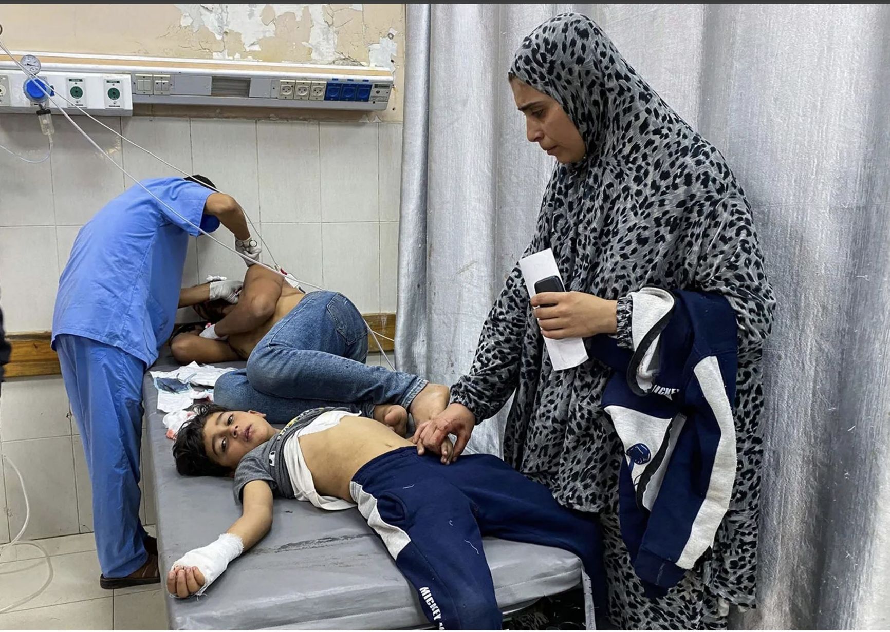 Wounded people at Nasser Hospital in Khan Younis, June 3, 2025