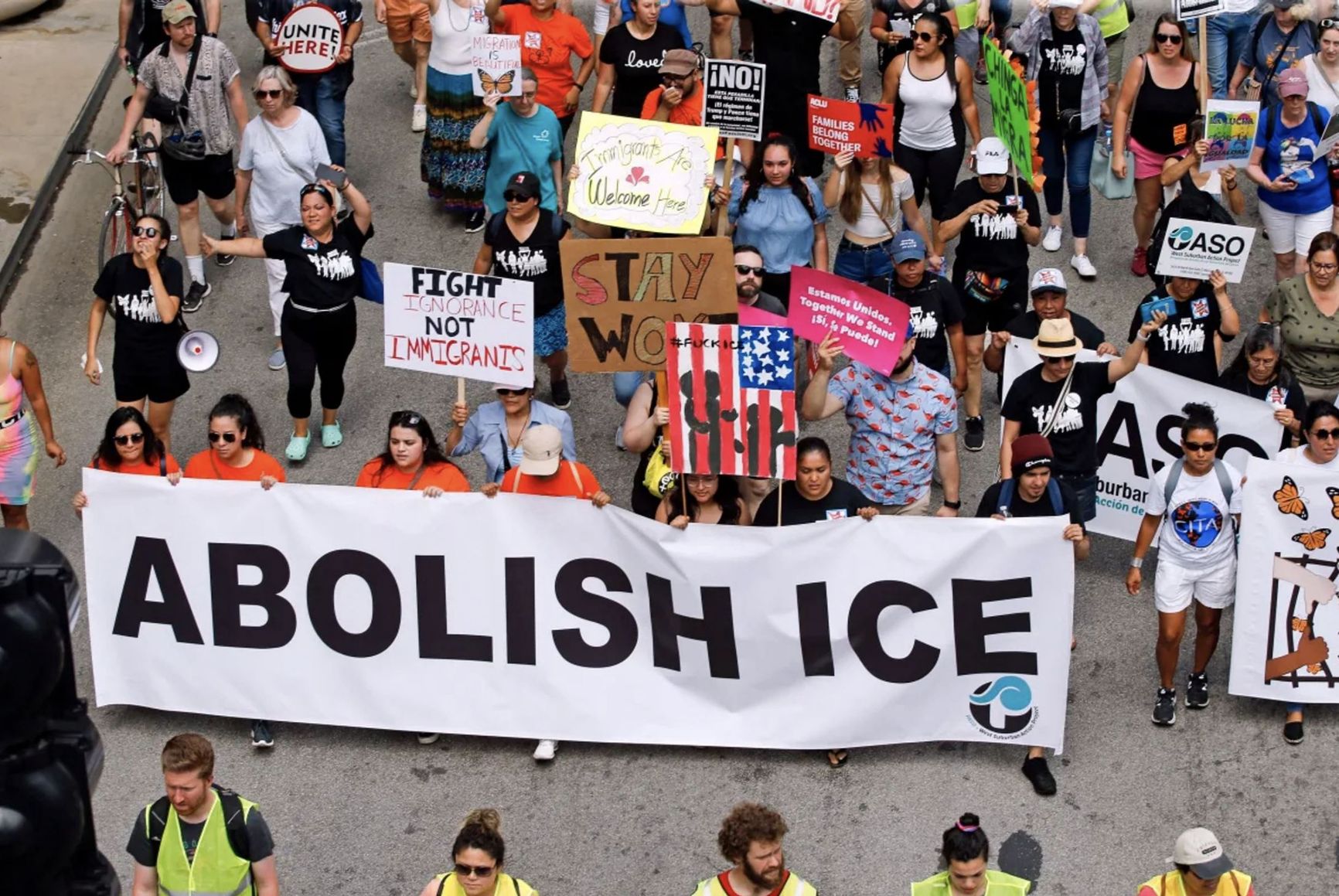 Protest march in Chicago